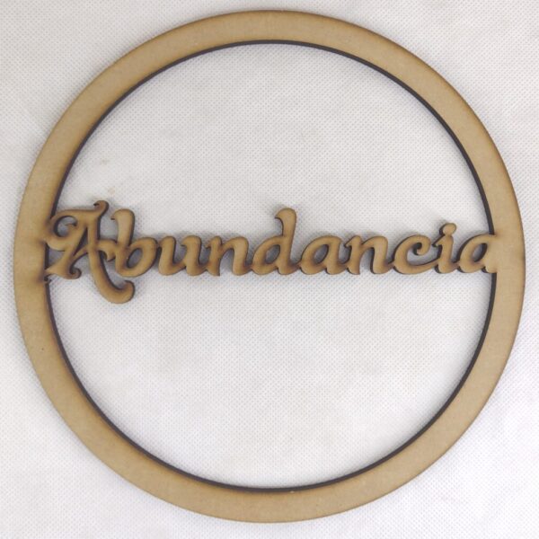 Cuadro decorativo circular- ABUNDACIA- 25cm