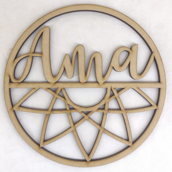 Cuadro decorativo circular- AMA- 23cm