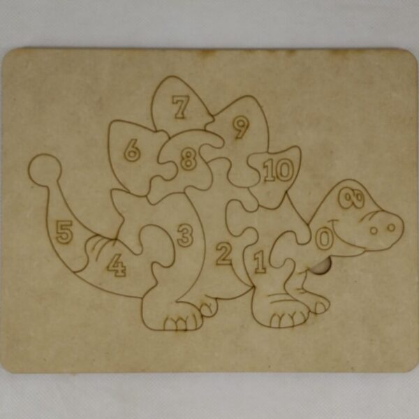 Rompecabezas didáctico DINO 2 números