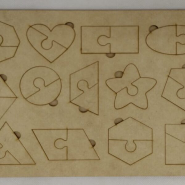 Rompecabezas "Formas" 2 divisiones