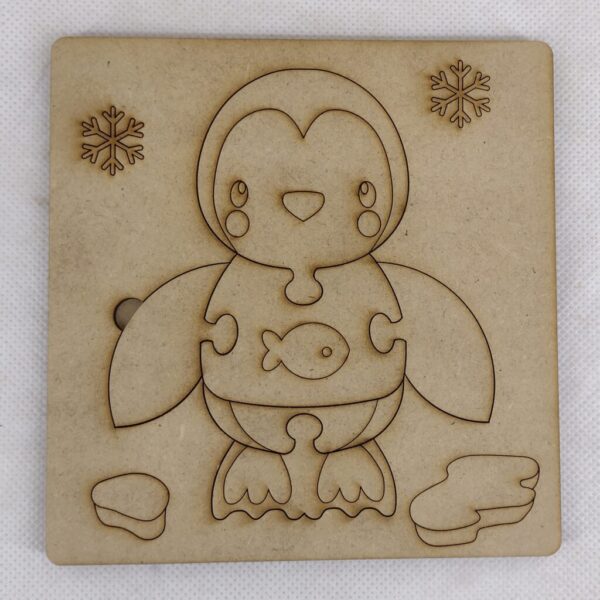 Rompecabezas simple Pinguino 15x15cm